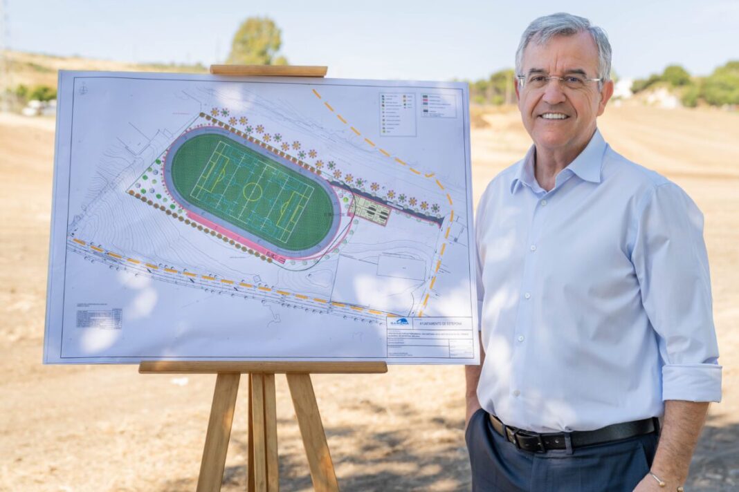 Comienza en Estepona la construcción de un velódromo con campo de fútbol 11, instalaciones de rugby y parque periurbano de más de 20.000 metros cuadrados