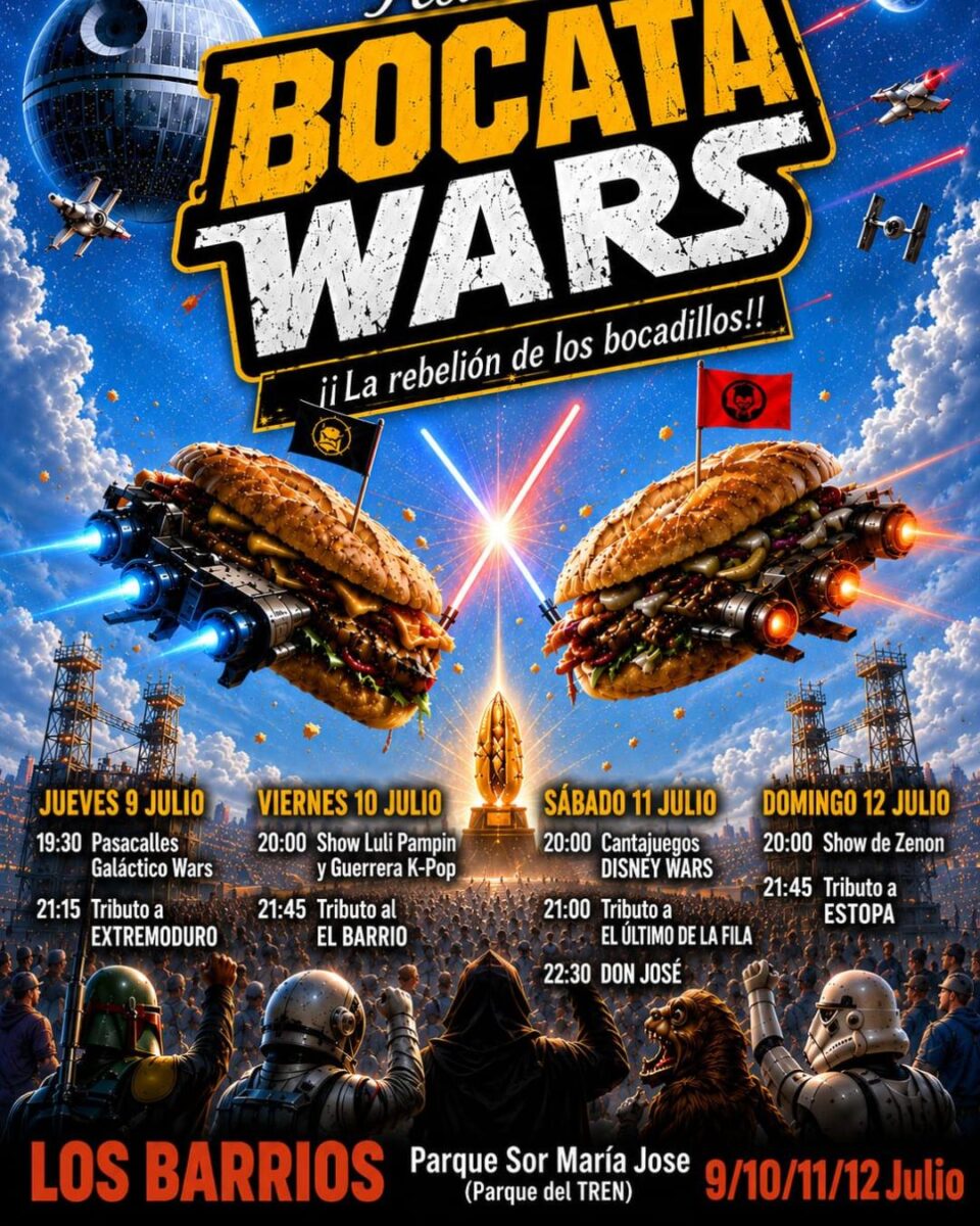 Los Barrios acoge el Festival Bocata Wars del 9 al 12 de julio en el Parque Sor María José