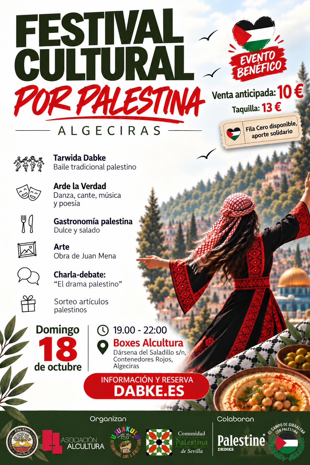 La asociación Fiha Kher organiza el 18 de octubre un festival benéfico de cultura palestina